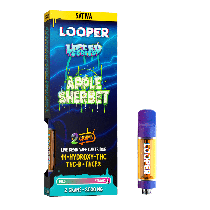 LOOPER Lifted Series 2G Live Resign Cartridge - Apple Sherbert