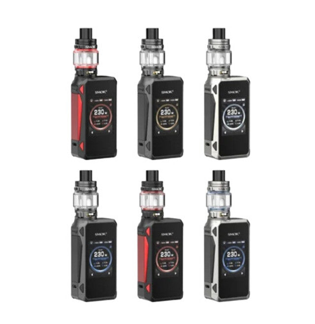 SMOK G-PRIV 4 TOUCH SCREEN 230W DUAL 18650 STARTER KIT W/REFILLABLE 6.5 ML TFV18 MINI TANK